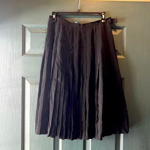 Ralph Lauren Black Pleated Skirt